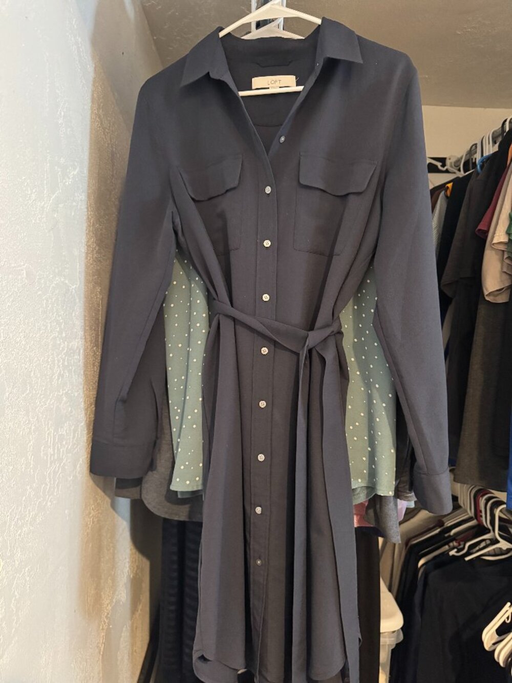 Loft brand Shirt Dress, Navy, L
